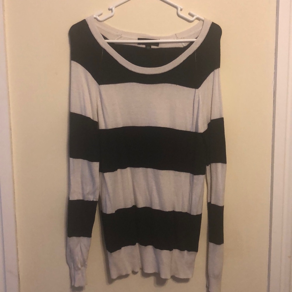 Oversized striped sweater